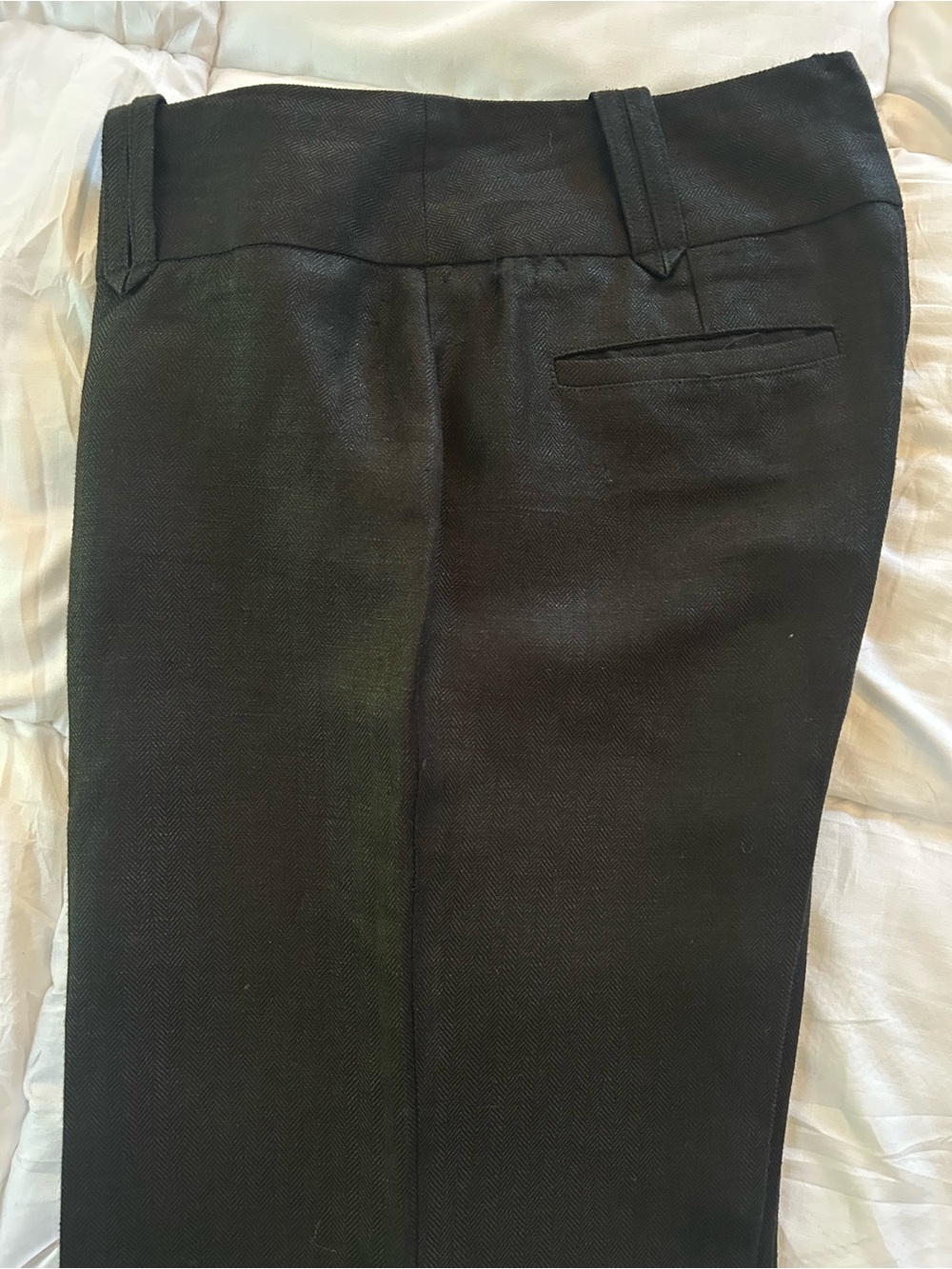 White House Black Market Black Tailored Wide leg Dress Trousers - Picture 12 of 13